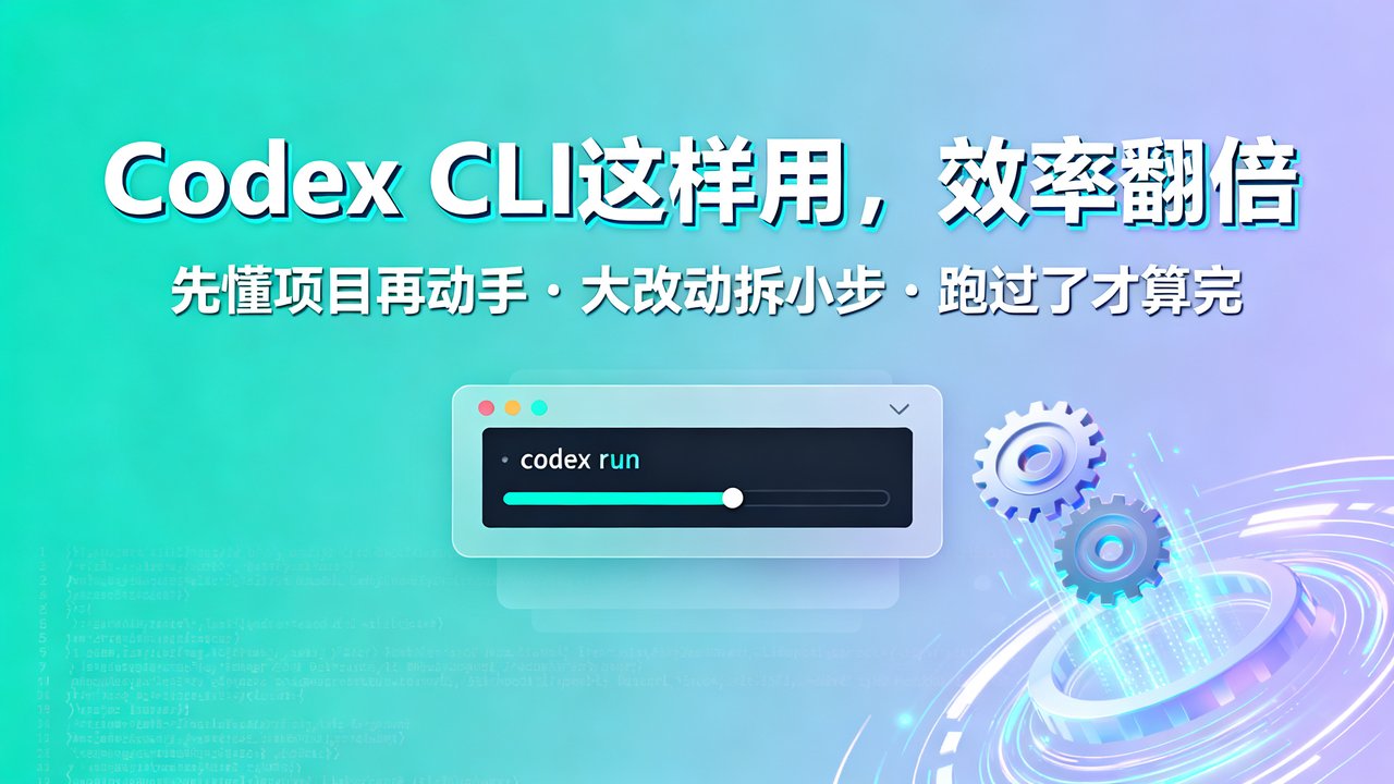 Codex CLI这样用，效率翻倍