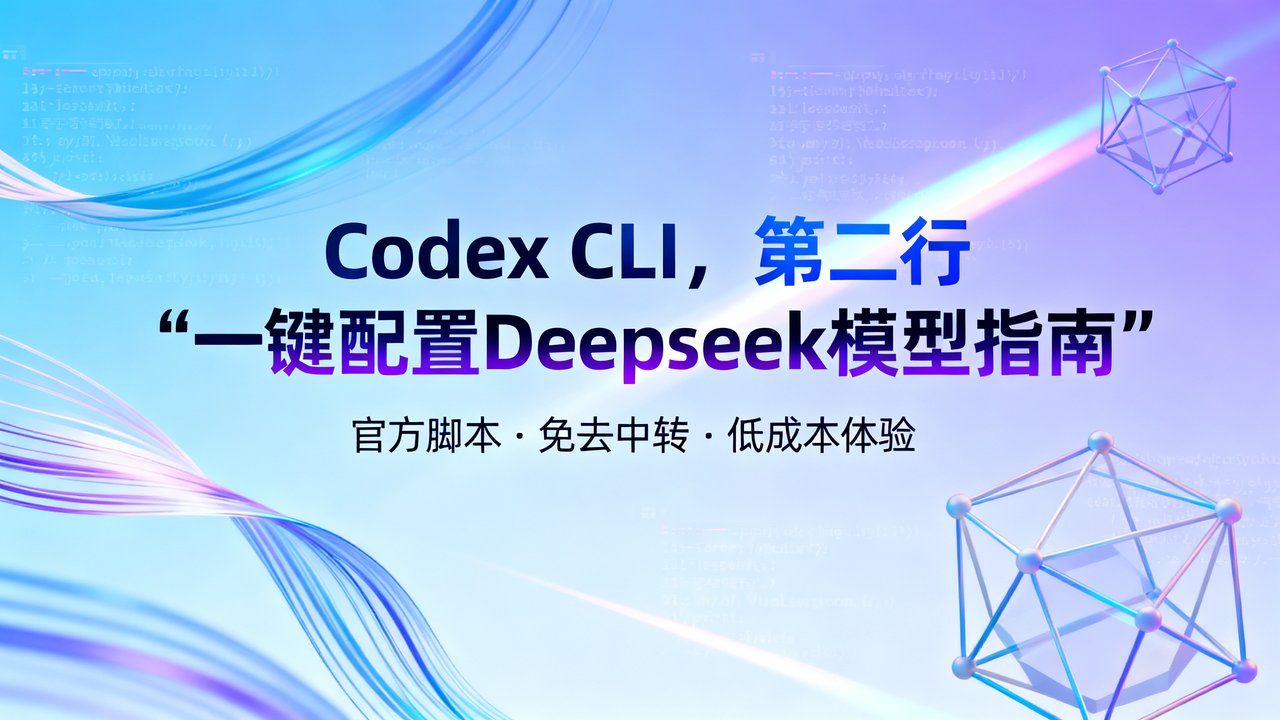 Codex CLI一键配置Deepseek模型指南
