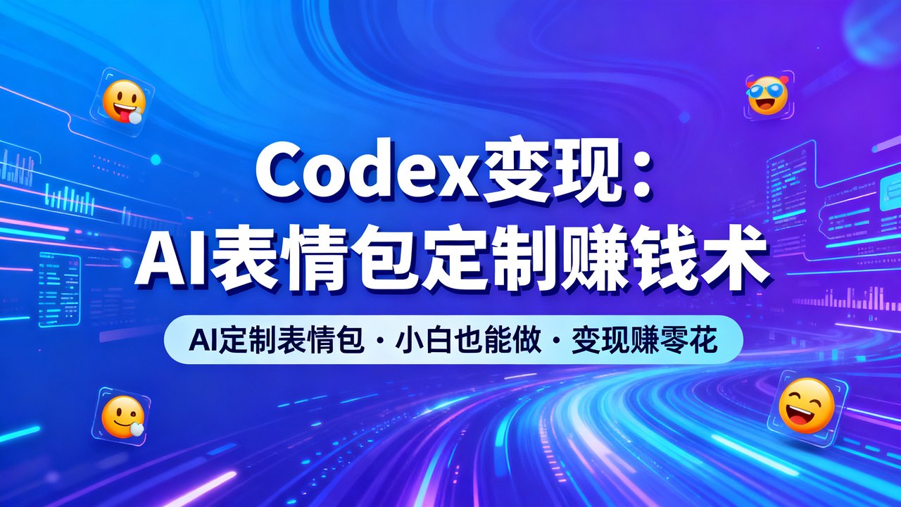 Codex变现：AI表情包定制赚钱术