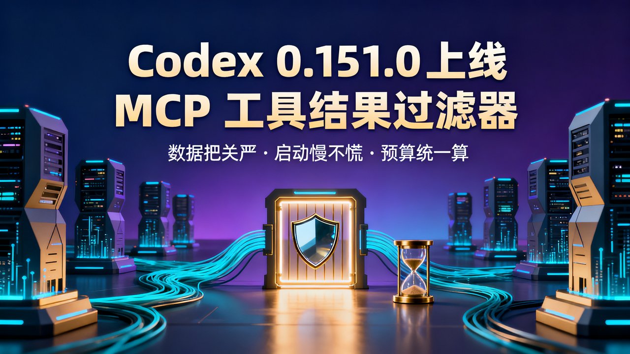 Codex 0.151.0 上线 MCP 工具结果过滤器