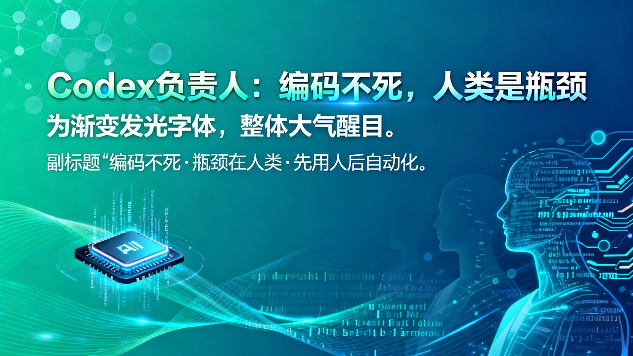 Codex负责人：编码不死，人类是瓶颈