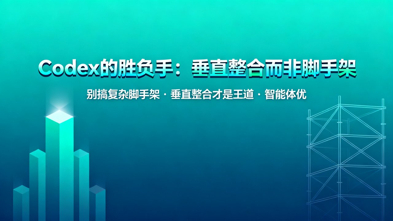 Codex的胜负手：垂直整合而非脚手架