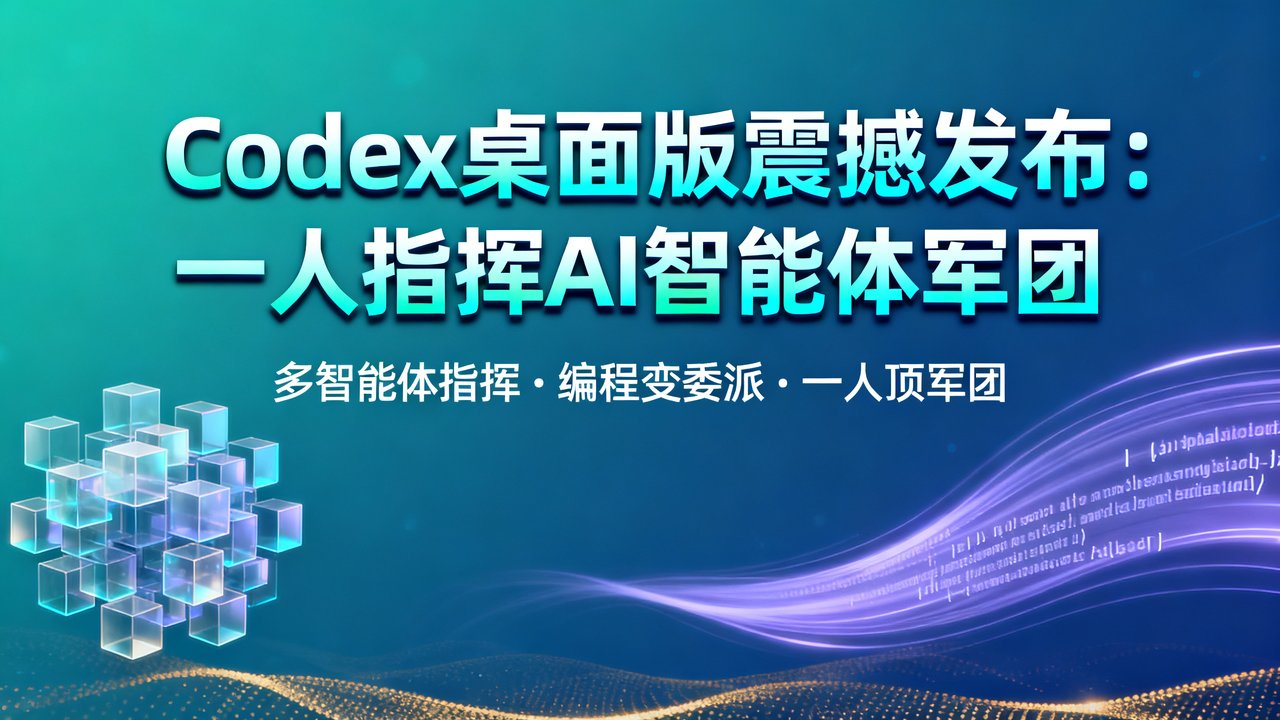 Codex桌面版震撼发布：一人指挥AI智能体军团