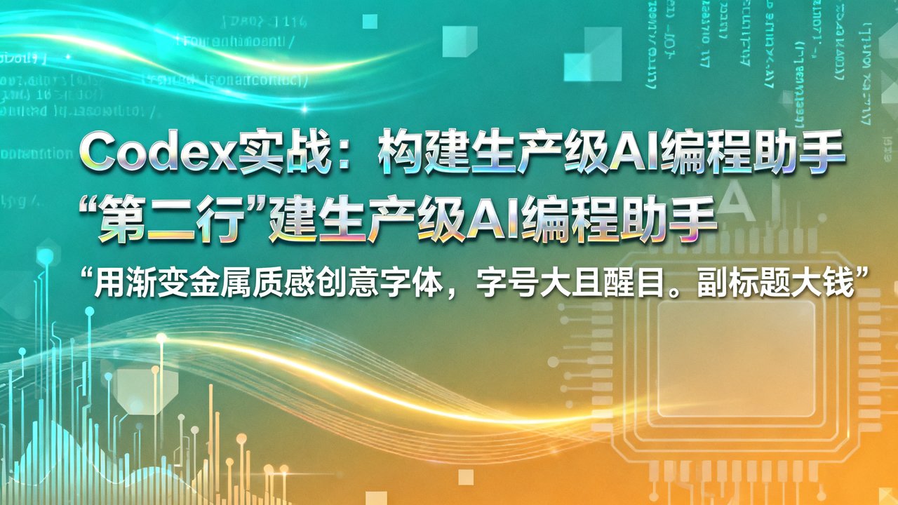 Codex实战：构建生产级AI编程助手