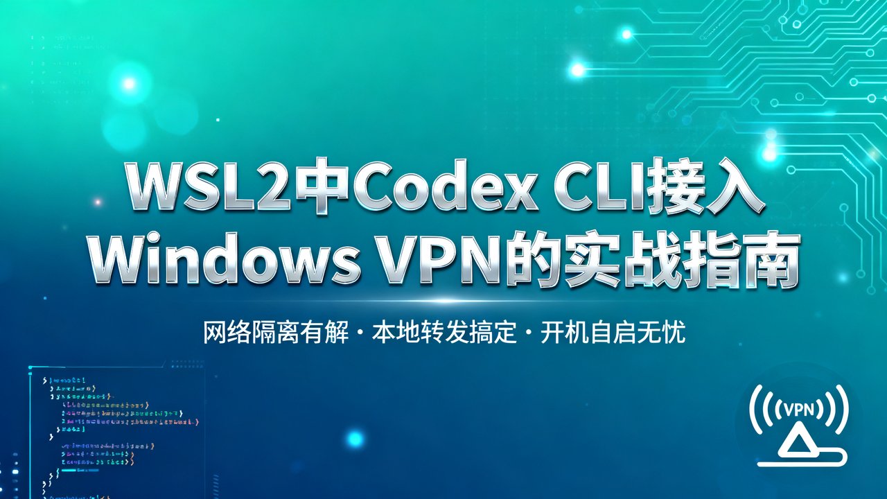 WSL2中Codex CLI接入Windows VPN的实战指南