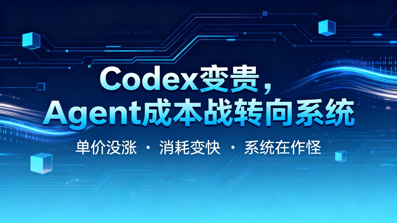 Codex变贵，Agent成本战转向系统