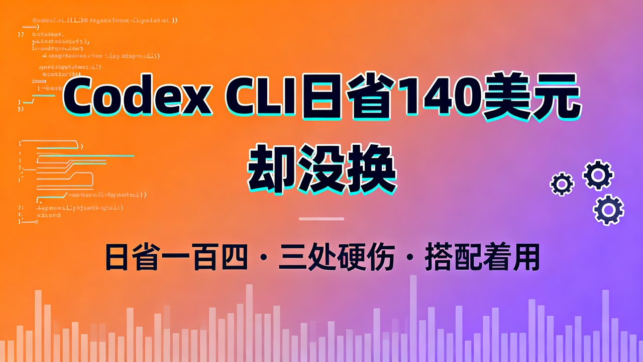 Codex CLI日省140美元却没换