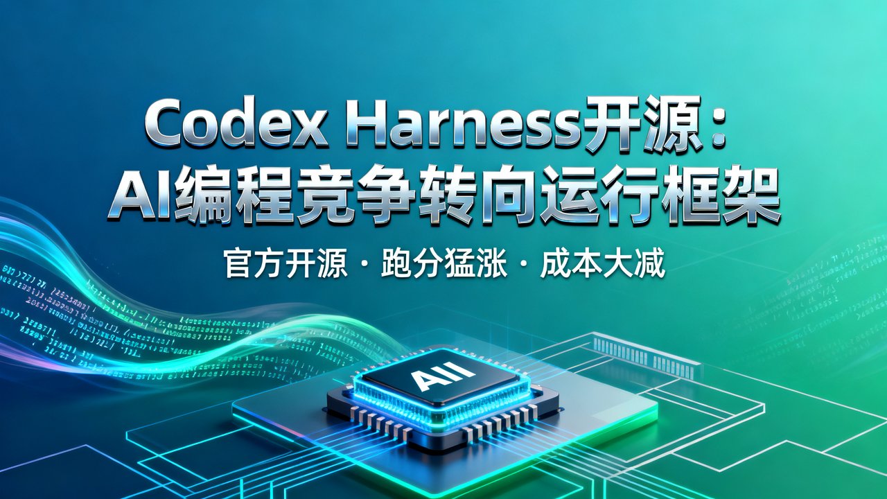 Codex Harness开源：AI编程竞争转向运行框架